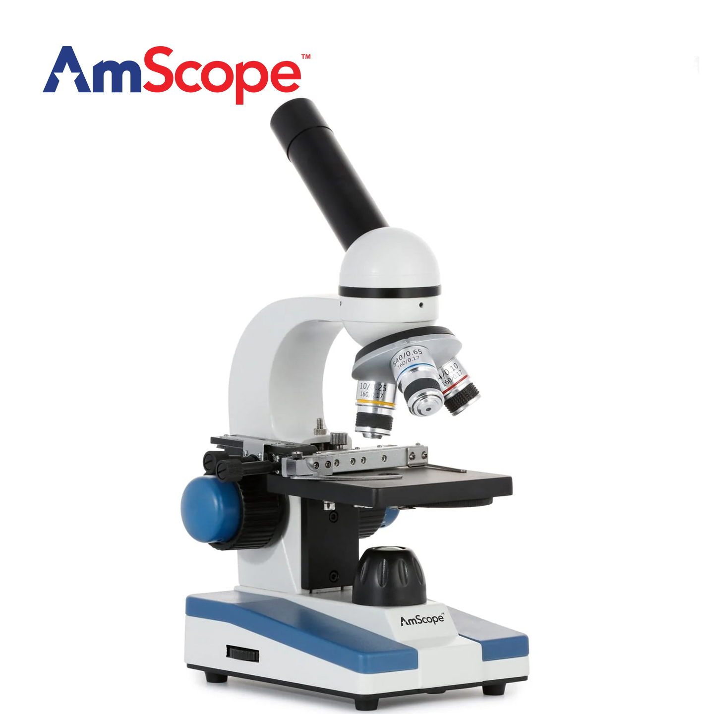Microscopio compuesto monocula - Amscope Microscope Kid Microscope reseña y precio
