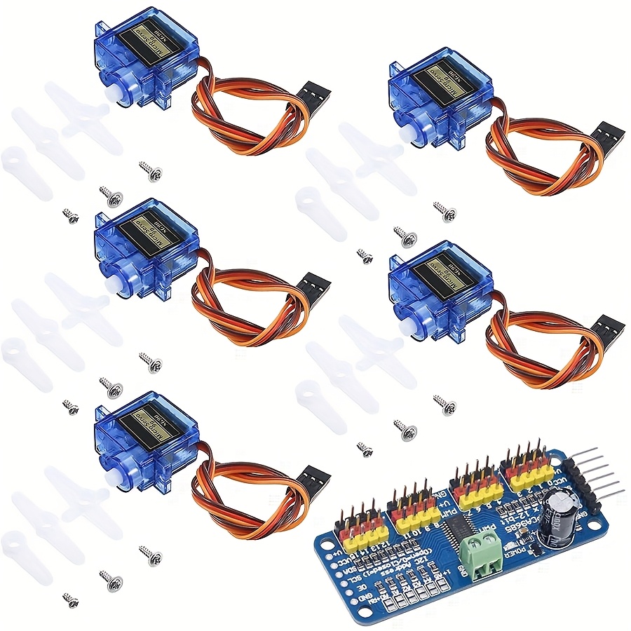 5 motores servo SG90 9G + cont - Robot Arm Motor reseña y precio