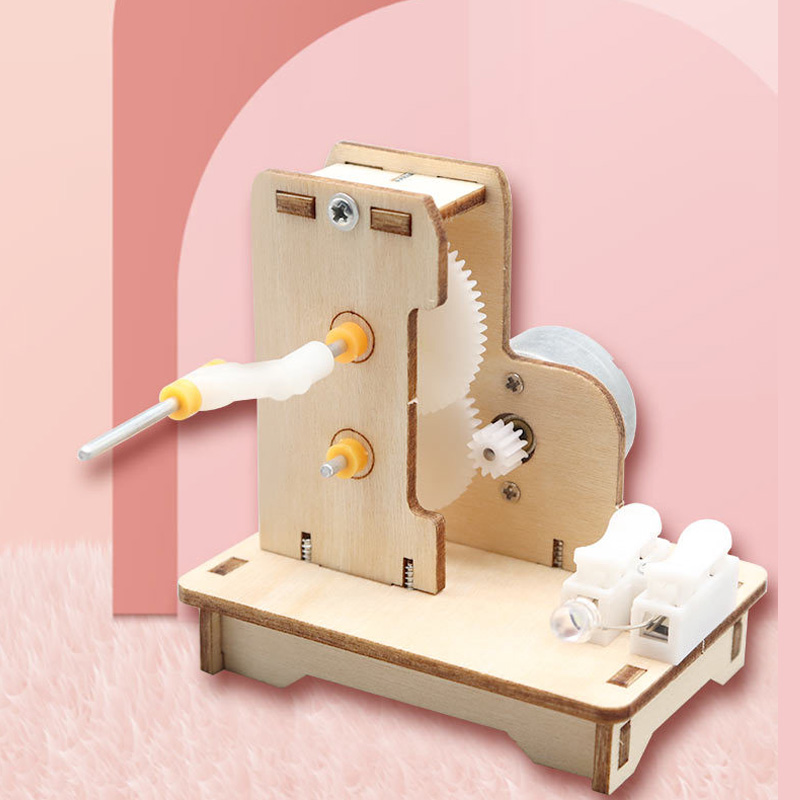 Mini generador de mano DIY, Ki - Science Project Kit reseña y precio