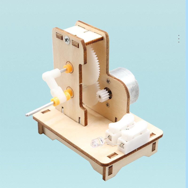 Mini generador de mano DIY, Ki - Science Project Kit reseña y precio