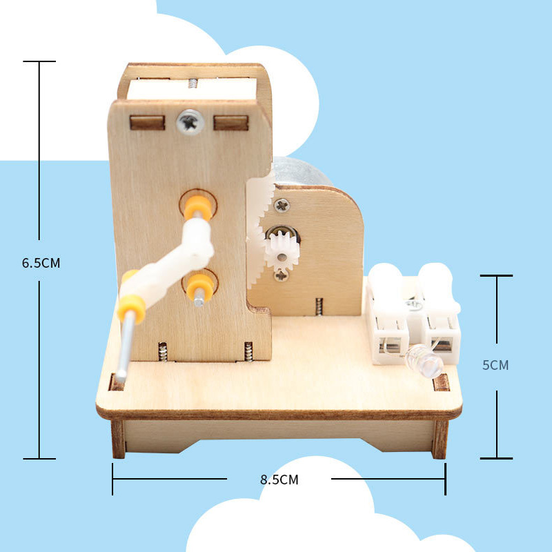 Mini generador de mano DIY, Ki - Science Project Kit reseña y precio