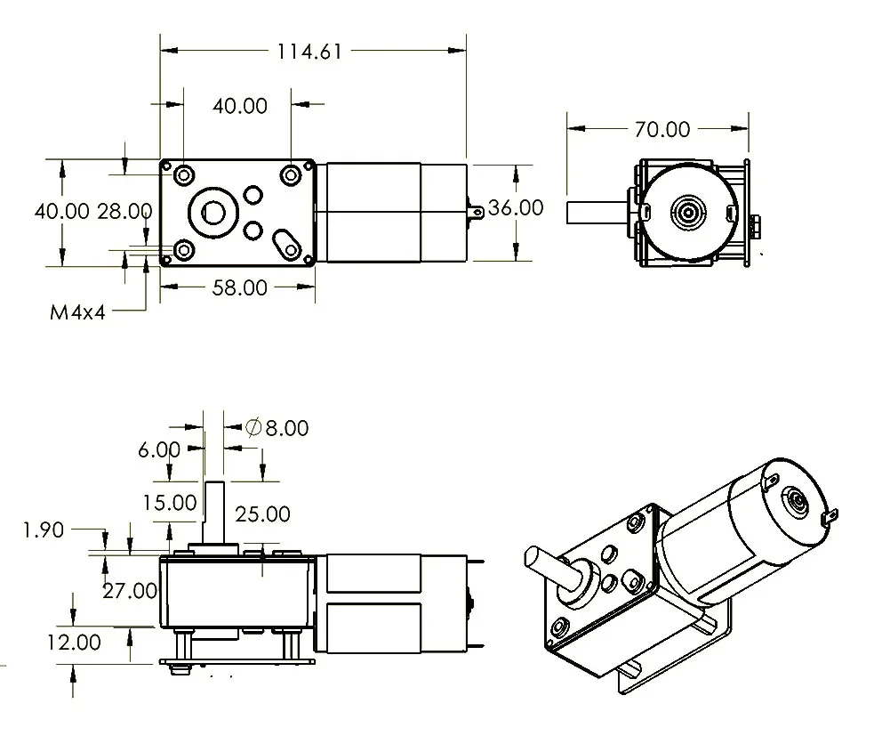 ASMC-LQ ASME-SQ Servomotor de  - Robot Arm Motor reseña y precio