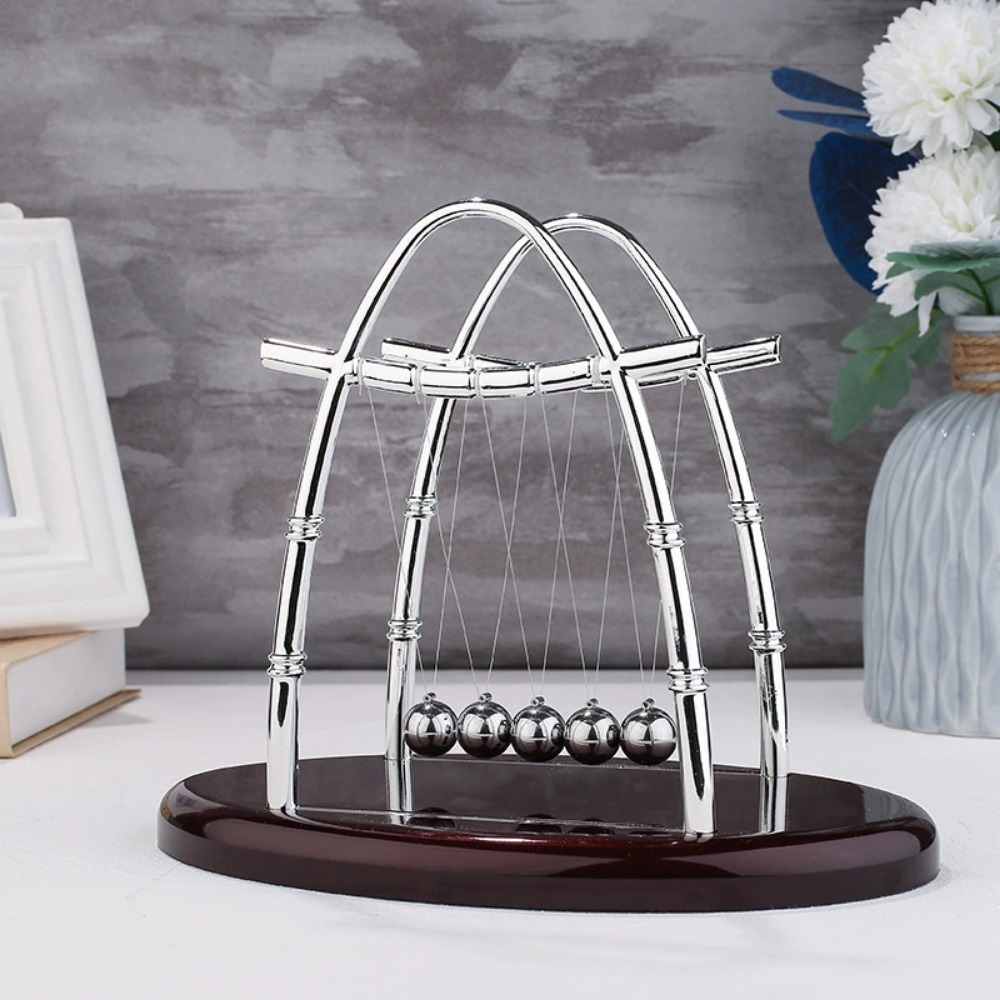 Bolas de acero de equilibrio d - Newton Cradle Large reseña y precio