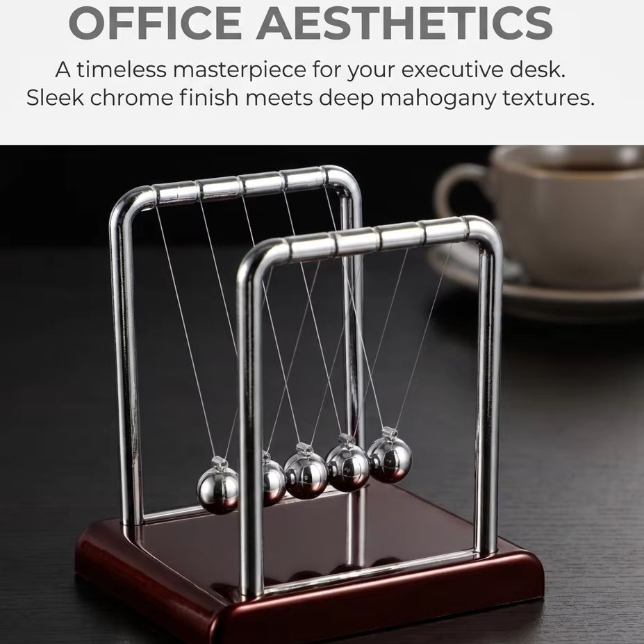 Cuna de Newton, Péndulo de Equ - Newton Cradle Large reseña y precio