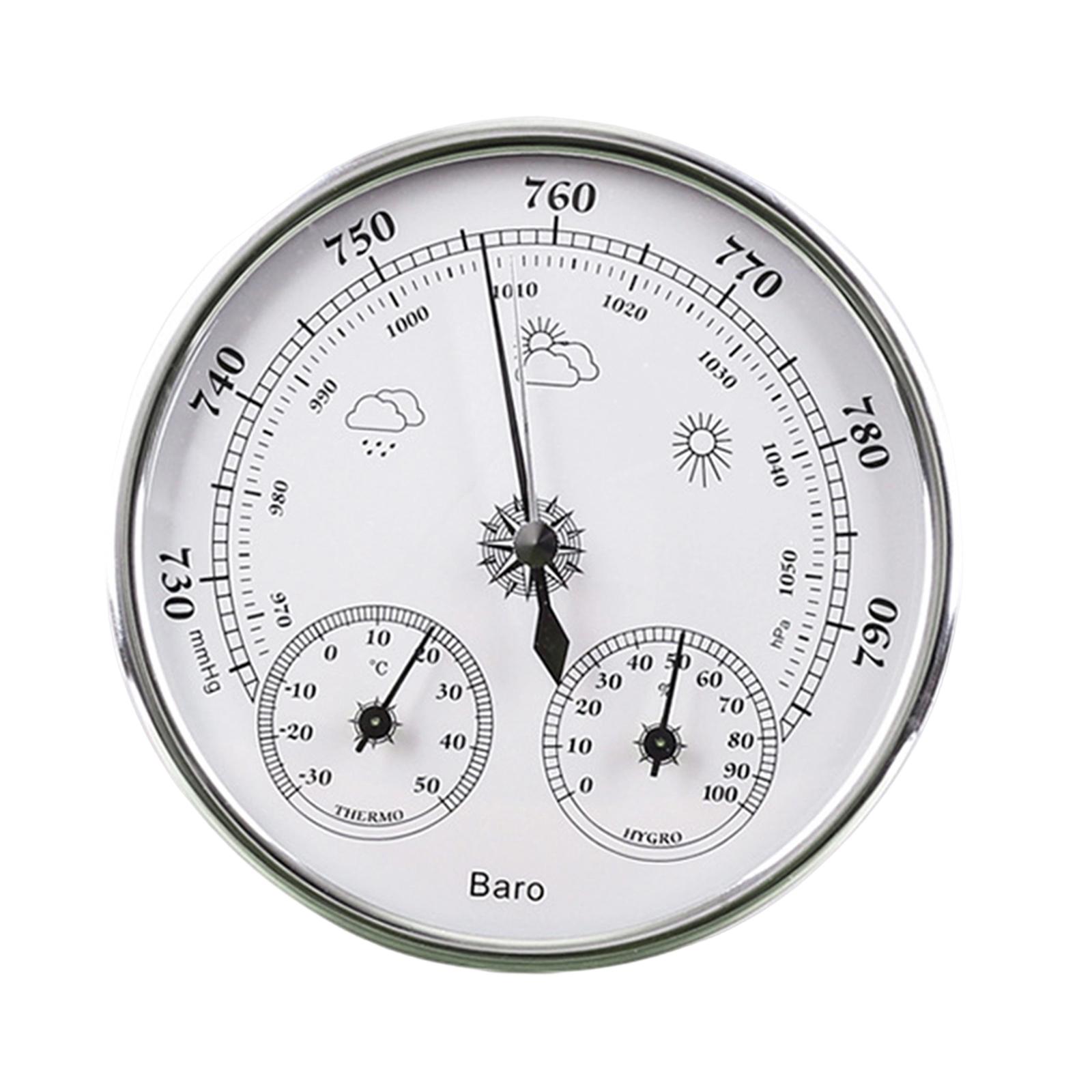 Barómetro, Termómetro e Higróm - Barometer Analog Classic reseña y precio