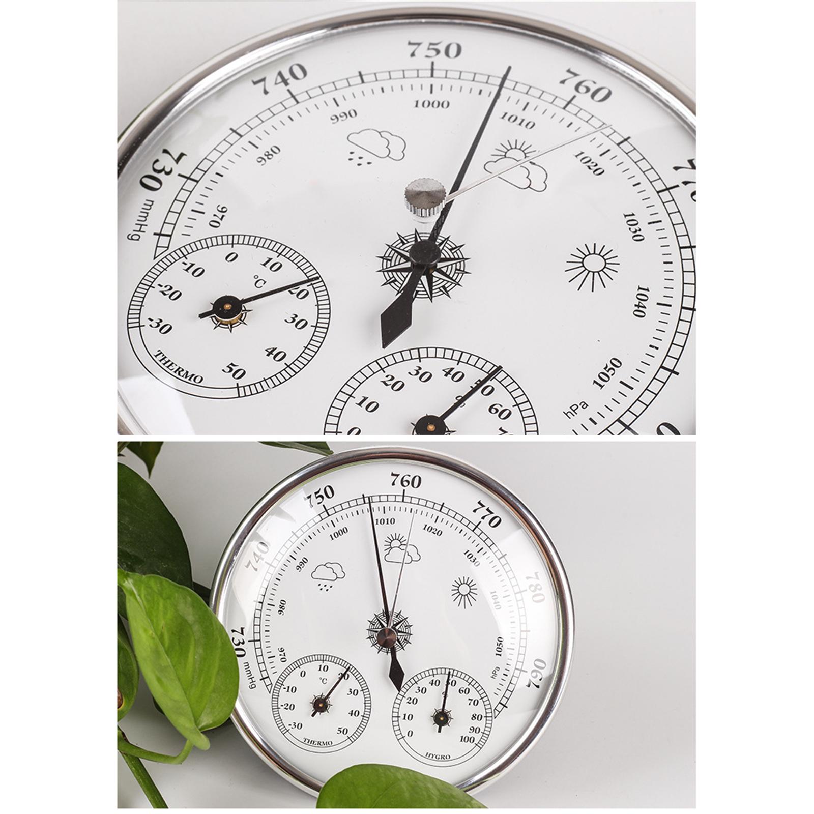 Barómetro, Termómetro e Higróm - Barometer Analog Classic reseña y precio