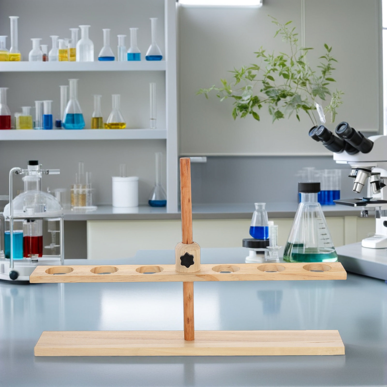 Soporte de Madera para 6 Funil - Science Experiment reseña y precio